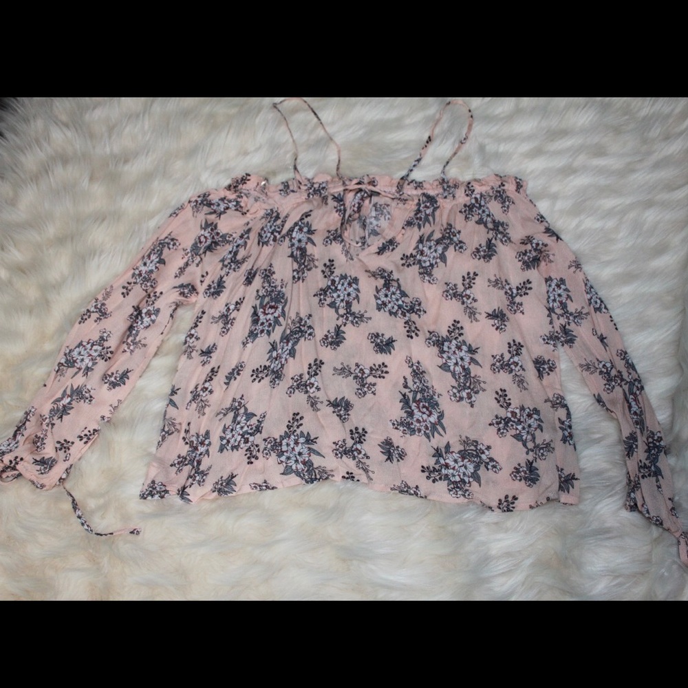Floral off the shoulder top